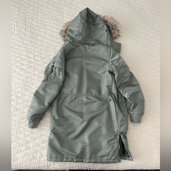 🔥ABERCROMBIE AND FITCH Green Parka Size Small - Picture 8 of 13